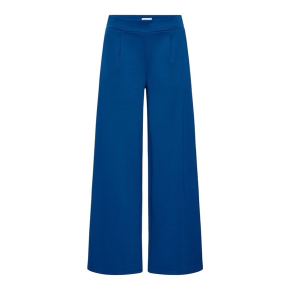 ICHI Pants - ICHI IHKATE Long Wide Leg Elastic Waist Trousers
